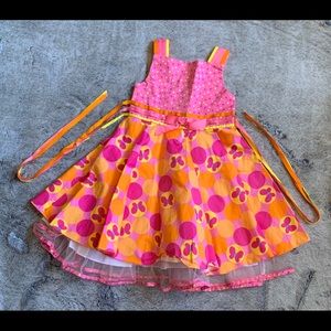 Rare edition / pink Orange butterfly dress